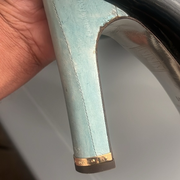 Vintage DOLCE & GABBANA Navy & Light Blue Elegant Pumps - Picture 15 of 16